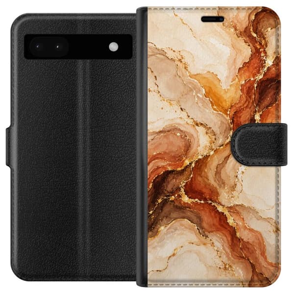 Kompatibelt Lommeboketui til Google Pixel 6a Høstagat beige