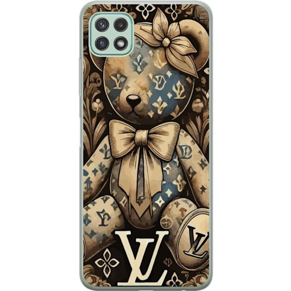 Samsung Galaxy A22 5G Genomskinligt Skal Teddy Vuitton