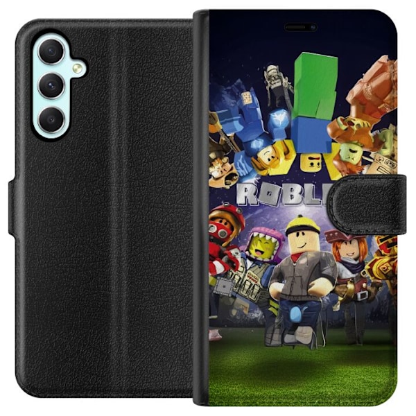 Samsung Galaxy A34 Plånboksfodral Roblox Värld – Gamingäventyr för Barn & Ungdomar