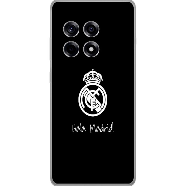 OnePlus 12R Läpinäkyvä kuori Real Madrid Emblem Jalkapallo Ylpeys Valkoinen Kulta Seuramerkki Mestarit La Liga Fanit Ikoninen Urheilu