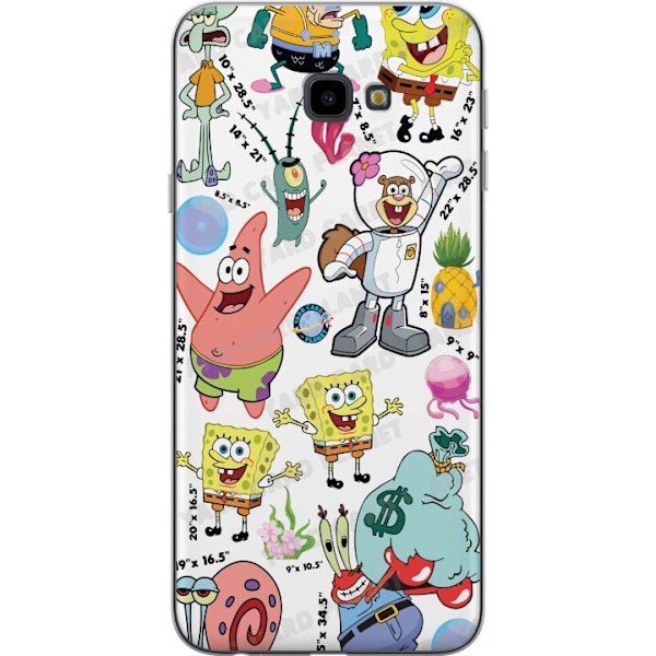 Samsung Galaxy J4+ Gennemsigtig cover SpongeBob SquarePants