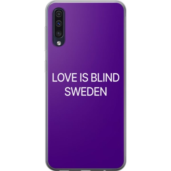 Samsung Galaxy A50 Gennemsigtig cover Kærlighed er Blind