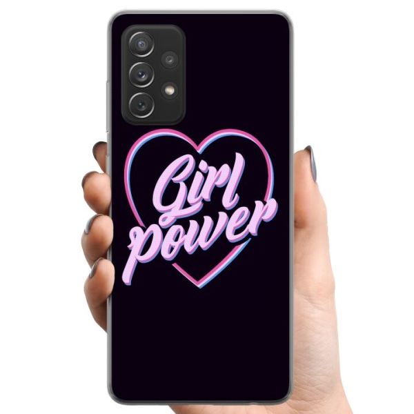 Samsung Galaxy A52 5G TPU Mobilskal Neon Girl Power