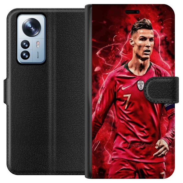 Xiaomi 12 Pro Lommeboketui Ronaldo Ferdigheter - CR7 Design fo