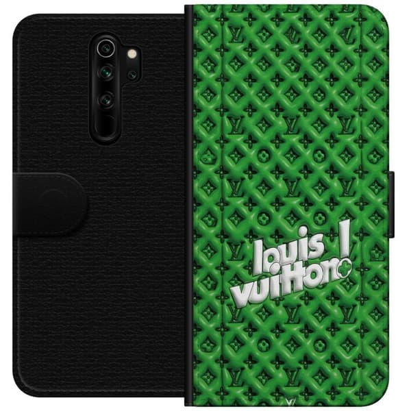 Kompatibel Tegnebogsetui til Xiaomi Redmi Note 8 Pro  Inspireret grønt monogram med logo grøn