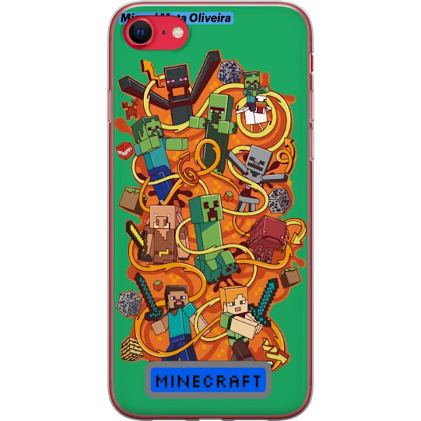 Apple iPhone SE (2022) Gennemsigtig cover Minecraft