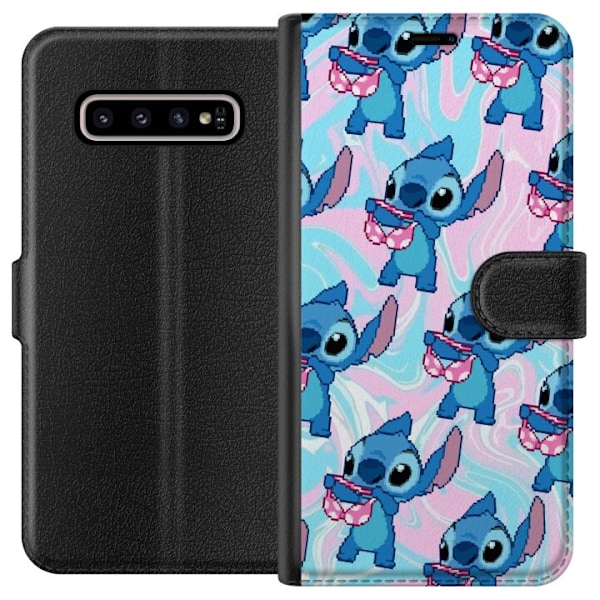 Samsung Galaxy S10+ Plånboksfodral Stitch Retro