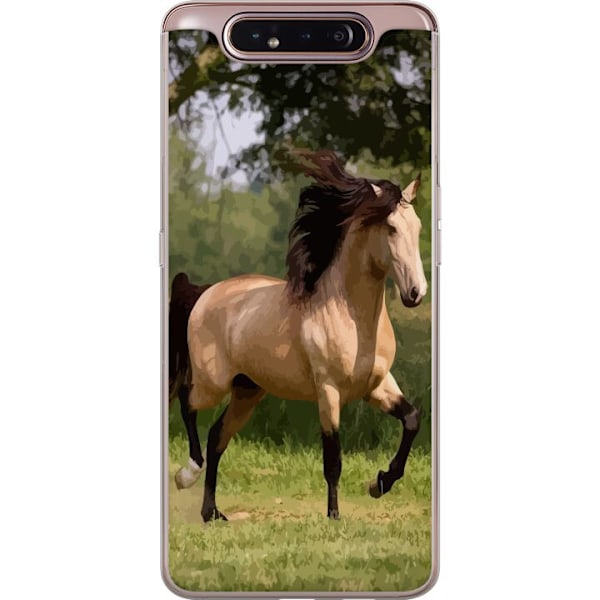 Samsung Galaxy A80 Läpinäkyvä kuori Hästi