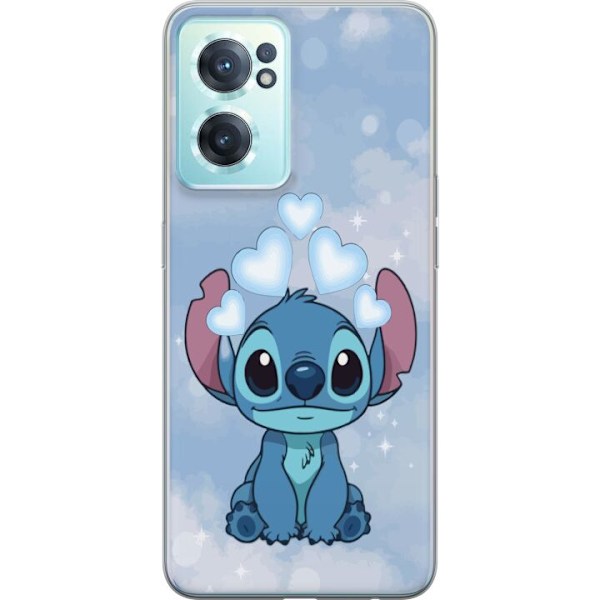 OnePlus Nord CE 2 5G Genomskinligt Skal Stitch Hoppande Glädje – Rolig Design för Present