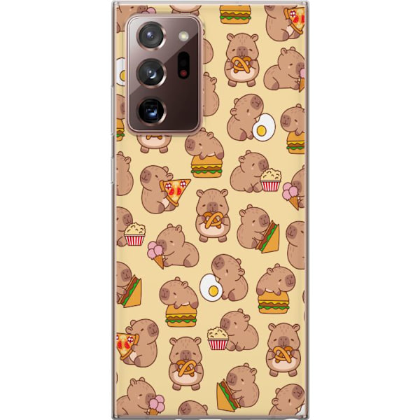 Samsung Galaxy Note20 Ultra Läpinäkyvä kuori Kawaii capybara puhelinkotelo useilla söpöillä hahmoilla