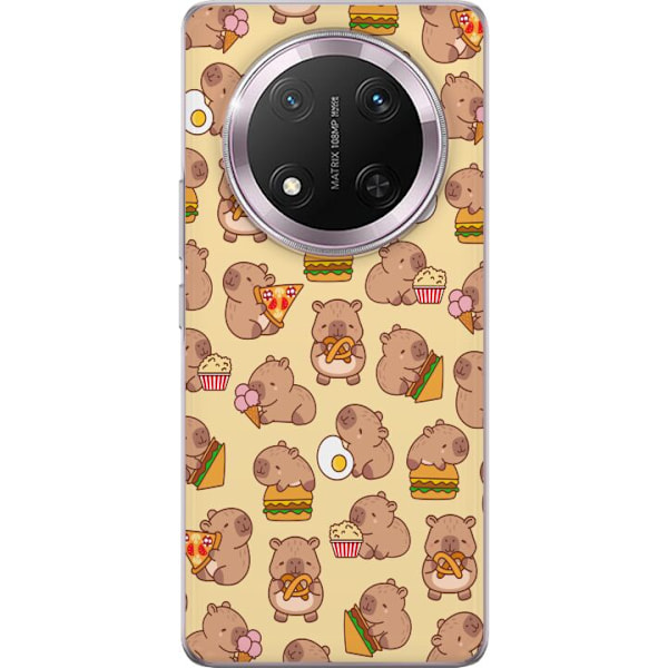 Honor Magic7 Lite Läpinäkyvä kuori Kawaii capybara puhelinkotelo useilla söpöillä hahmoilla
