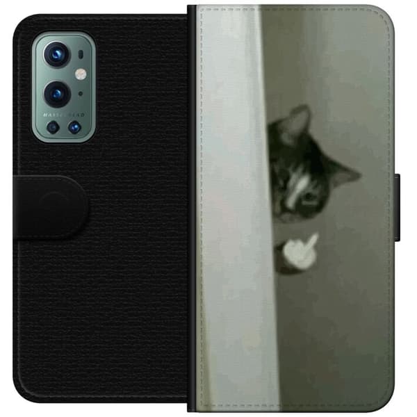 Kompatibelt Plånboksfodral till OnePlus 9 Pro HAHA Katt