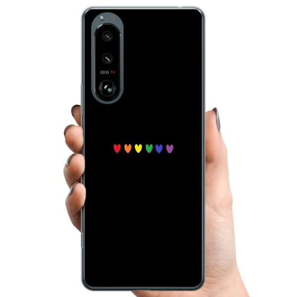 Sony Xperia 5 III TPU Mobilcover Stolt Hjerter
