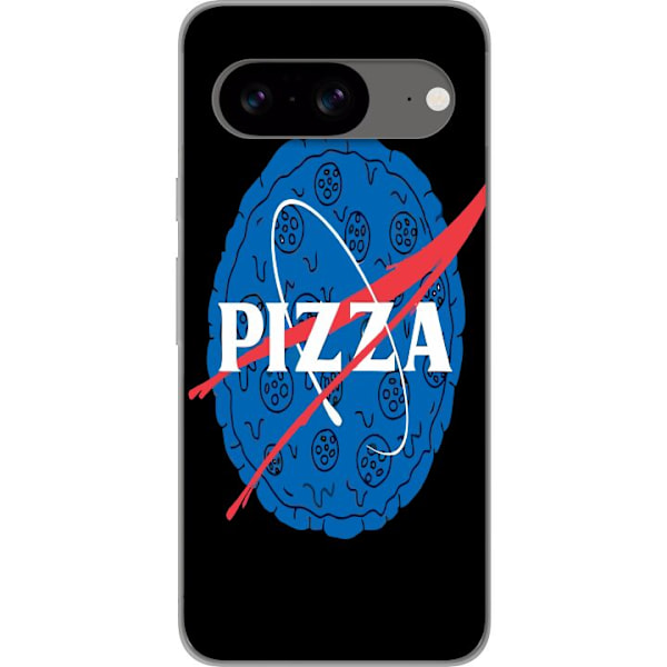 Google Pixel 8 Genomskinligt Skal Pizza Nasa