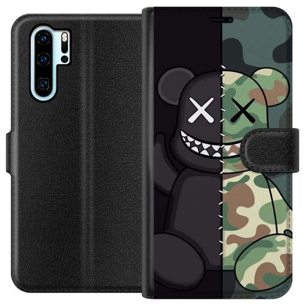 Kompatibelt Lommeboketui til Huawei P30 Pro Hær