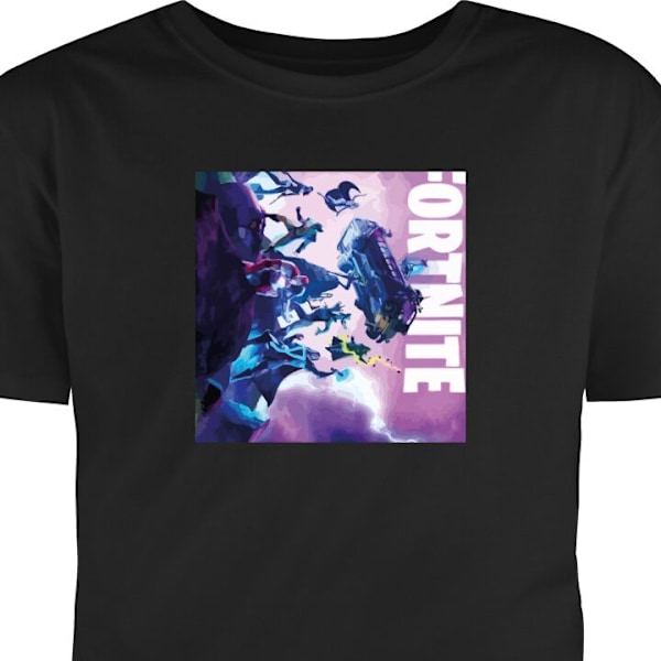 T-shirt til Voksen | Klassisk Voksen T-shirt Fortnite sort S