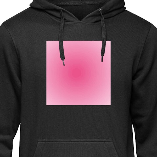 Hoodie för Vuxen | Bekväm Huvtröja Rosa Moln svart XL