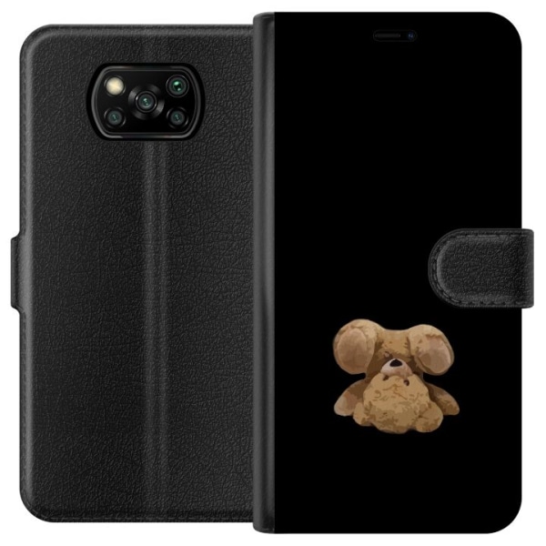 Xiaomi Poco X3 NFC Lompakkokotelo Ylösalaisin oleva karhu
