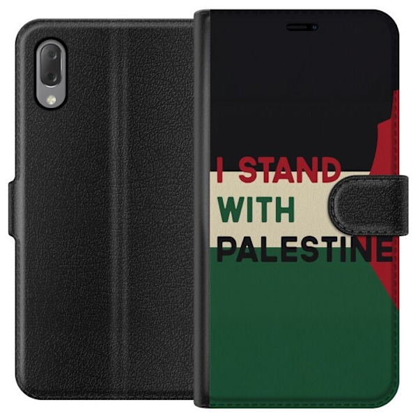 Sony Xperia L3 Lompakkokotelo Pysähdy Palestiinan puolesta -