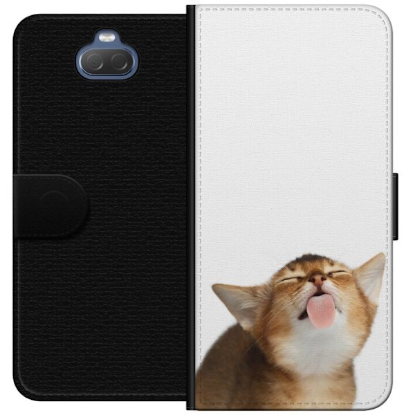 Sony Xperia 10 Tegnebogsetui Katten holder dig ren