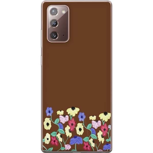 Samsung Galaxy Note20 Gennemsigtig cover Blomster