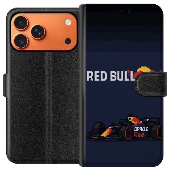 Kompatibel Tegnebogsetui til Apple iPhone 17 Pro Max Pixelracer i retrostil sort