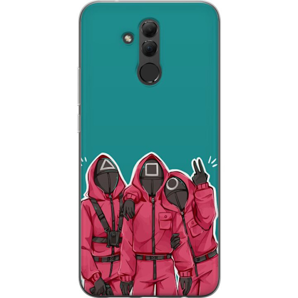 Huawei Mate 20 lite Läpinäkyvä kuori Squid Game Hahmot Graafinen Suunnittelu Sarjakuvasarjan Hahmot Suosittu TV-Teema Aasialainen Tyyli Jännittäv