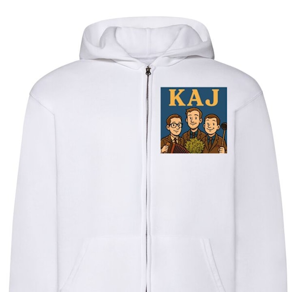 Zip-Hoodie för Barn | Huvtröja med Dragkedja Kaj Bara Bada B vit one size