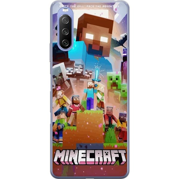 Sony Xperia 10 III Lite Genomskinligt Skal Minecraft