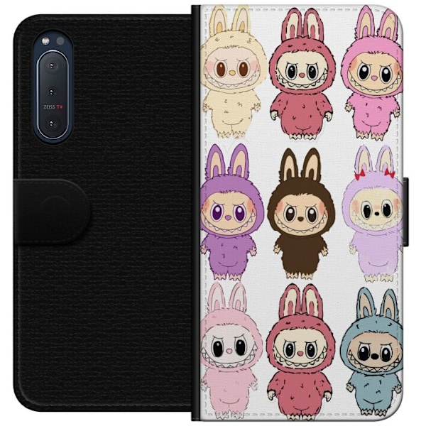 Sony Xperia 5 II Lommeboketui Labubu Pink Monster - Popkunst m
