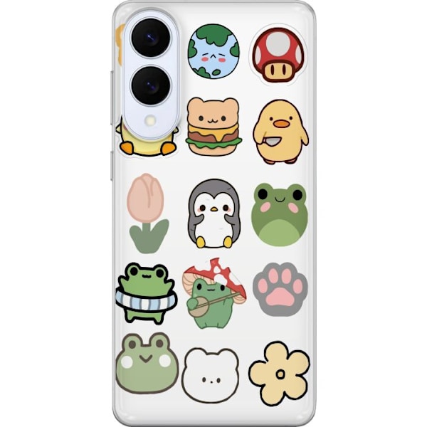 Samsung Galaxy S25 Edge Gjennomsiktig deksel Kawaii Friends