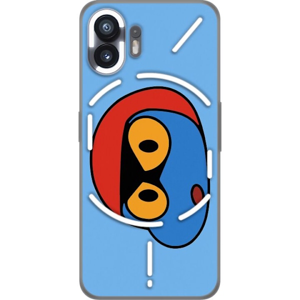 Nothing Phone (2) Gennemsigtig cover Bold Bot Head