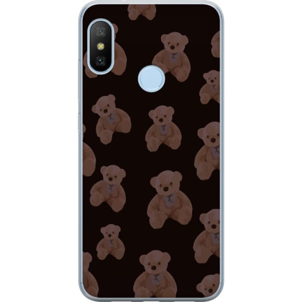 Xiaomi Mi A2 Lite Gennemsigtig cover En bjørn flere bjørne