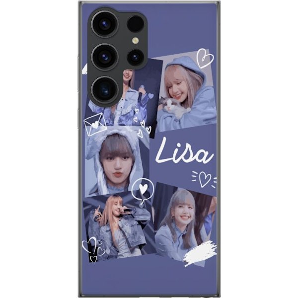 Samsung Galaxy S24 Ultra Läpinäkyvä kuori Lisa Blackpink – Aesthetic K-pop Queen