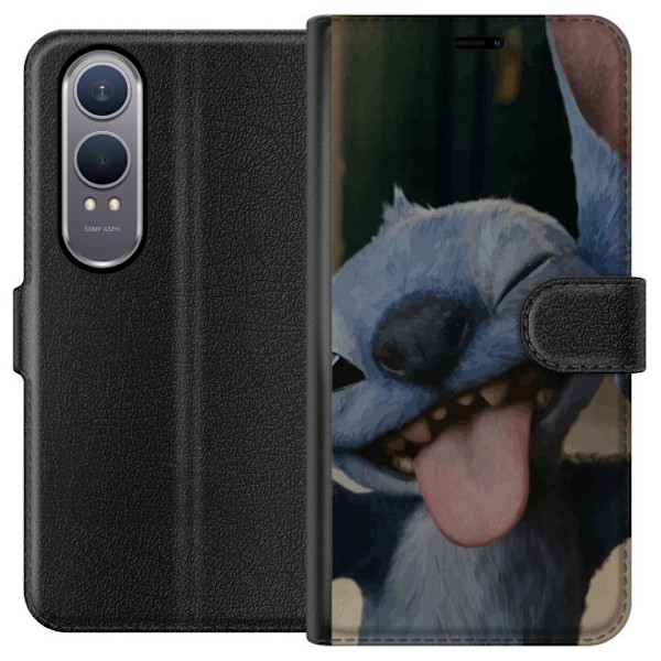 OnePlus Nord CE4 Lite Tegnebogsetui Stitch Sød Alien - Blå F