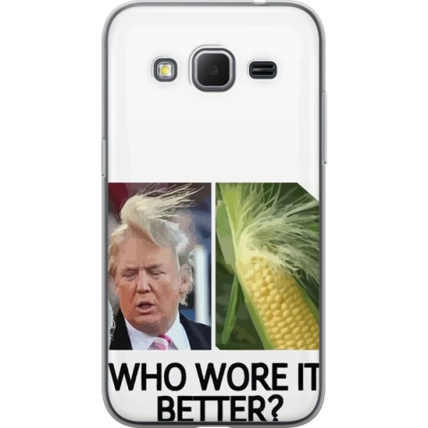 Samsung Galaxy Core Prime Gennemsigtig cover Trump