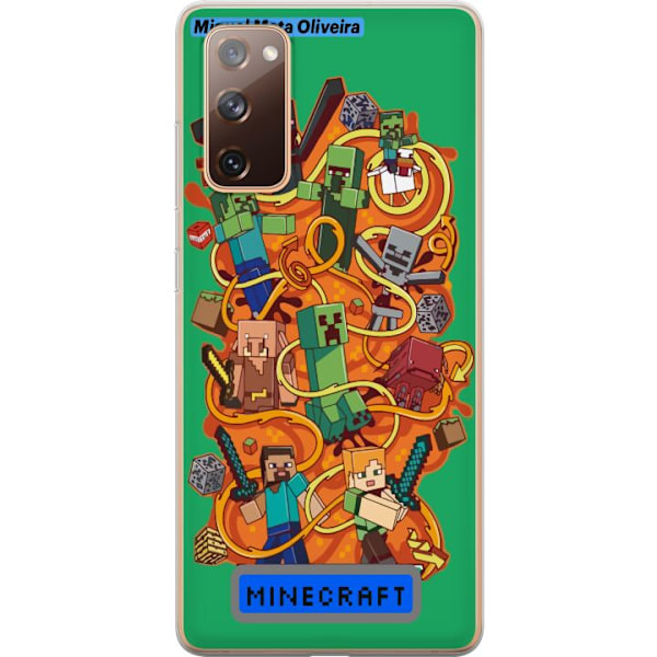 Samsung Galaxy S20 FE Läpinäkyvä kuori Minecraft