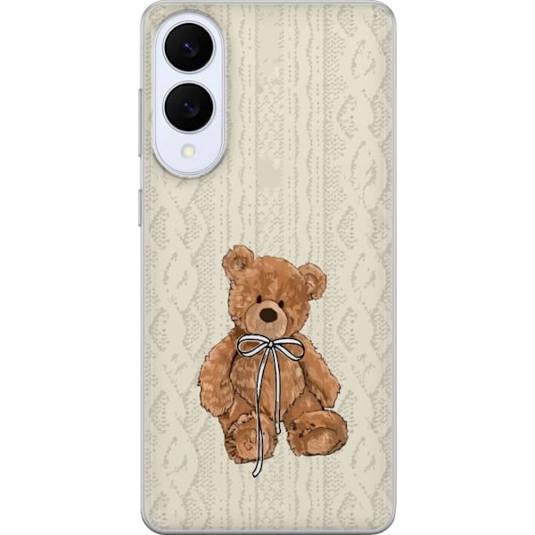 Samsung Galaxy S25 Edge Gennemsigtig cover Lille Teddy – klassisk teddy i enkel design