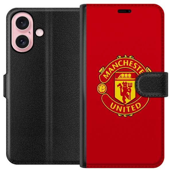 Apple iPhone 16 Plånboksfodral Manchester United