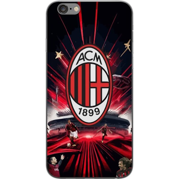 Apple iPhone 6 Plus Läpinäkyvä kuori AC Milan