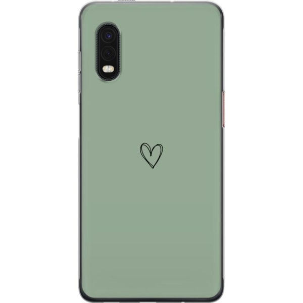 Samsung Galaxy Xcover Pro Läpinäkyvä kuori Sydän