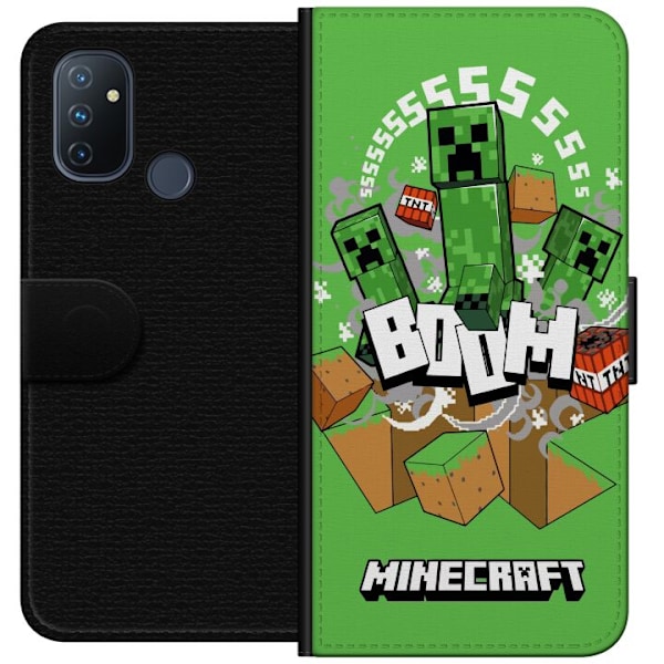 OnePlus Nord N100 Tegnebogsetui Minecraft Boom