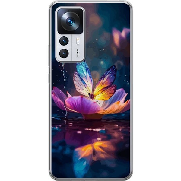 Xiaomi 12T Pro Gjennomsiktig deksel Butterfly