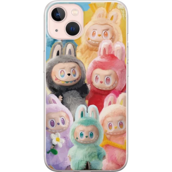 Apple iPhone 13 Genomskinligt Skal Labubu Sketch Style – Han