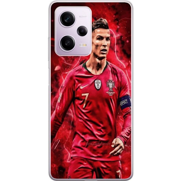 Xiaomi Redmi Note 12 Pro Genomskinligt Skal Ronaldo Skills – CR7 Design för Äkta Supporters