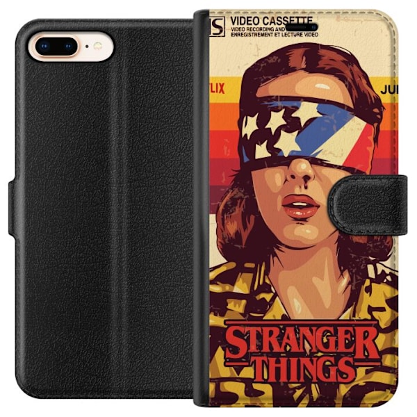 Apple iPhone 8 Plus Tegnebogsetui Stranger Things VHS