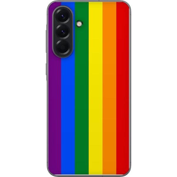 Samsung Galaxy A56 Läpinäkyvä kuori Pride Flagga