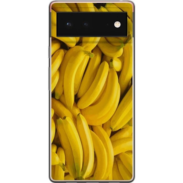 Google Pixel 6 Läpinäkyvä kuori Banaani kuvio