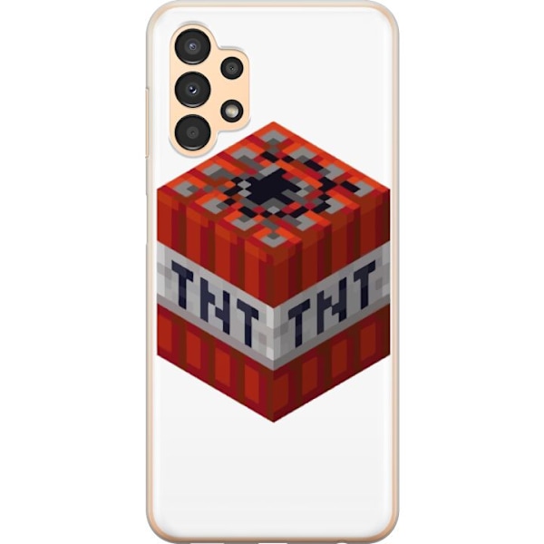 Samsung Galaxy A13 Läpinäkyvä kuori Minecraft TNT