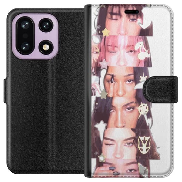 Kompatibelt Lommeboketui til OnePlus 15 KATSEYE hvit